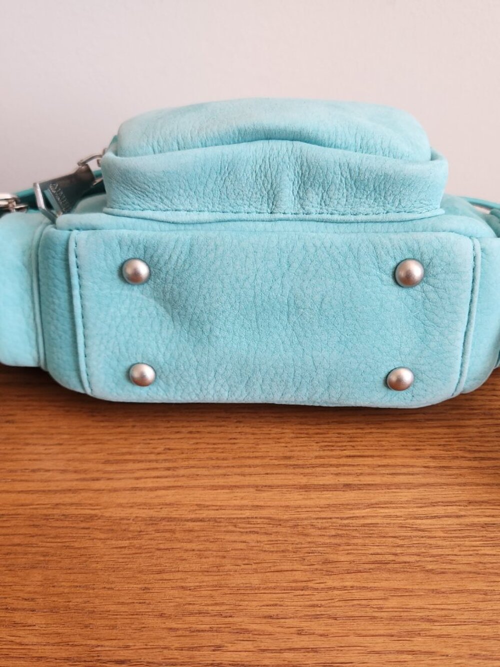 AIMEE KESTENBERG “OCEAN AWAY WE GO” SMALL CONVERTIBLE GENUINE NUBUCK LEATHER CRO - Picture 6 of 9